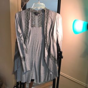 🔥 Beautiful Open Cardigan with Lace Detailing 🔥